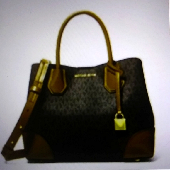 Nwt. Michael kors Mercer gallery small signature logo satchel. - Picture 6 of 13